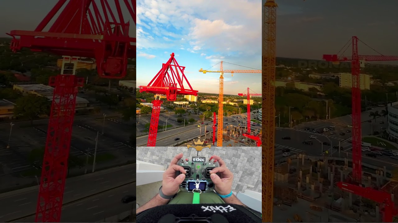 🔥 Insane FPV Inside Crane 