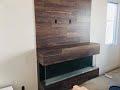 MAKING CUSTOM ACCENT WALL &amp;CLADDING WALL COLUMNS AND FIREPLACE WITH LAMINATE