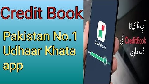 Pakistan No.1 Udhaar Khata app/How to use Credit Book app