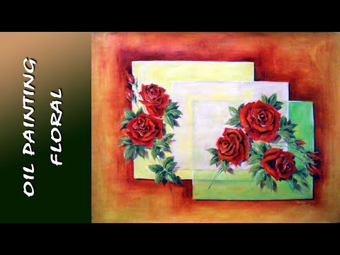 Oil Painting Red Roses Slide-Lessons @ArtEWorld [2015] तेल चित्रकारी लाल गुलाब स्लाइड पाठ