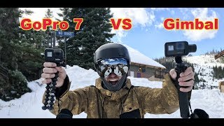 Is the GoPro 7 The Gimbal Killer?? Gimbal VS GoPro 7!! - (Snowboarding) #snowboarding #gopro