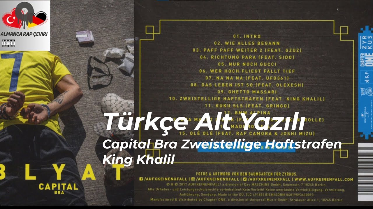 Capital Bra- Zweistellige Haftstrafen (ft.King Khalil) Türkçe Alt