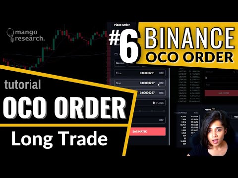 Binance OCO Order Tutorial Long Position How To Set Stop Loss Take Profit On Binance 