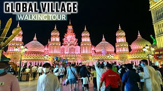 [4K] Dubai GLOBAL VILLAGE Walking Tour on a Friday Weekend! With New Attractions!