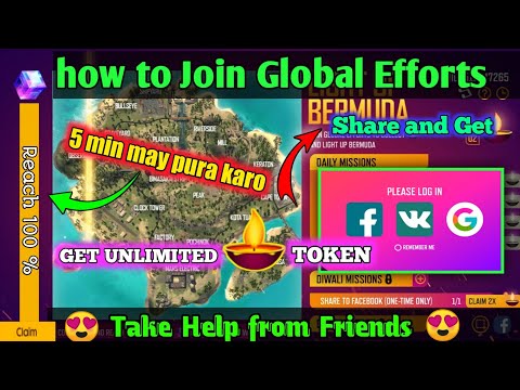 how to Join Global Efforts Free Fire // How to reach 100% magic cube event // Light up Bermuda event