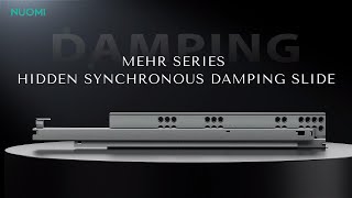 NUOMI Brand MEHR Series Concealed Synchronous Damping Drawer Slide Push-Open Drawer Slide screenshot 5