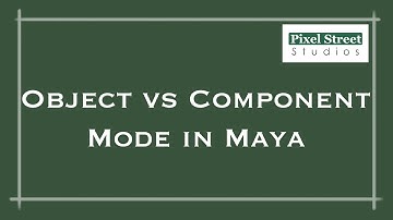 Object vs Component Mode (Maya 2012 Tutorial)