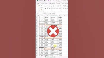 Skip Blank cell in Numbering  #trending #shorts @theexcelexperience