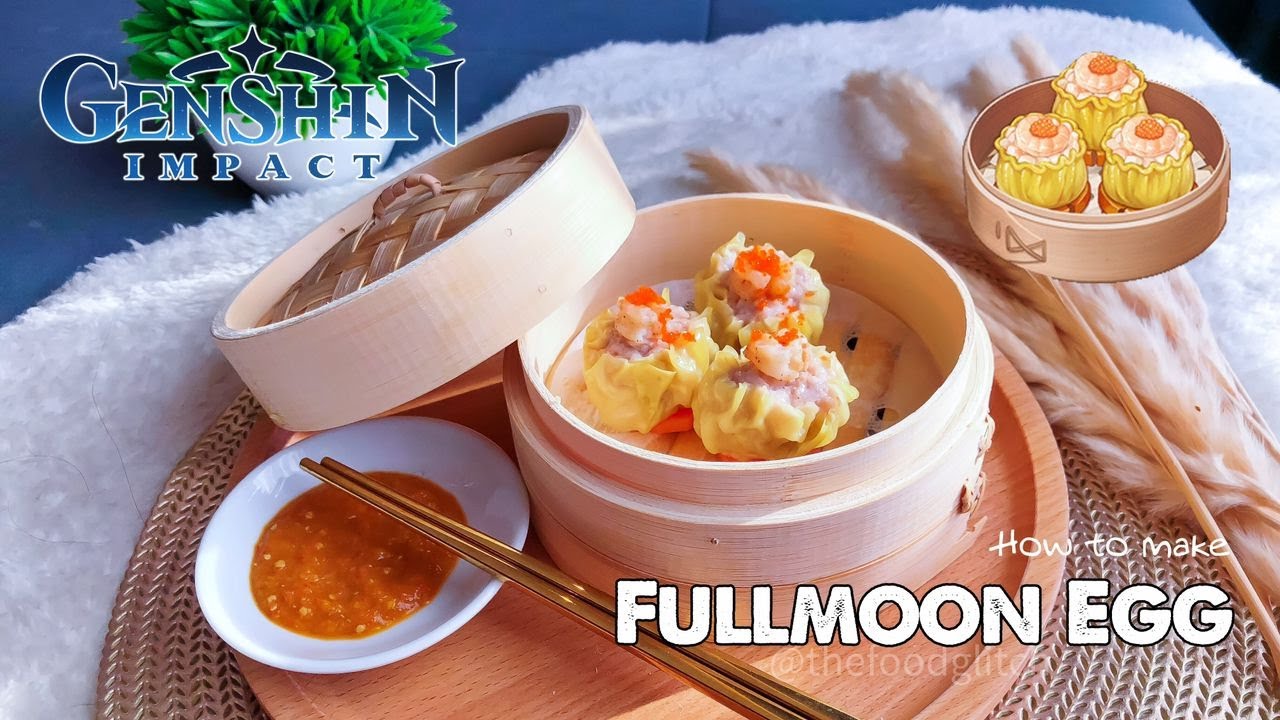 [GENSHIN IMPACT] How to Make Fullmoon Egg in Real Life YouTube