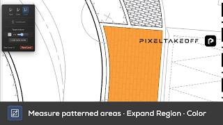 Expand Region, Color mode | PixelTakeoff Takeoff Software screenshot 5