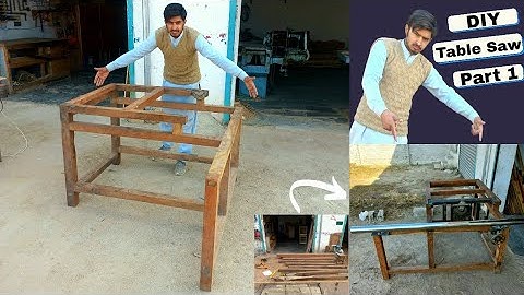 DIY Sliding Table Saw 🛠️ [Part 1] - Solid Wood Frame Building 🪵 - Cut 8x4 Feet Sheets#TableSaw