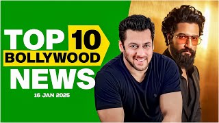 Download Lagu Top 10 Bollywood News | 16th January 2025 | Salman Khan | Vicky Kaushal #bollywood #bollywoodnews MP3