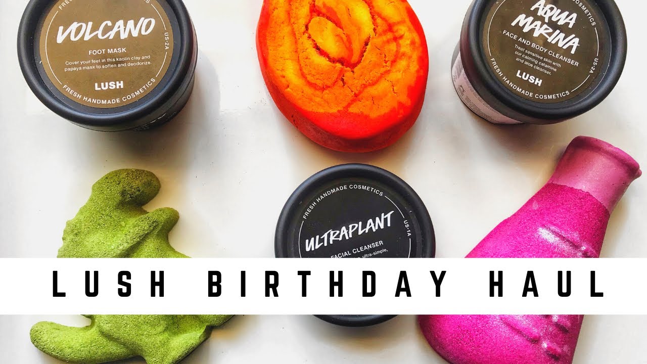 LUSH unboxing / my birthday haul 2020 / vegan + cruelty-free