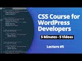 Lecture #5 | CSS course for WordPress developers | 100% Responsive for CSS codes | Rofi Tech
