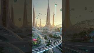 A Cityscape of the 4000s on an Alien Planet. #futuristiccity #scifiarchitecture #urbandream