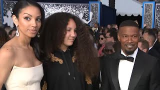 Jamie Foxx and His Daughters Have ADORABLE Date Night | SAG Awards 2020