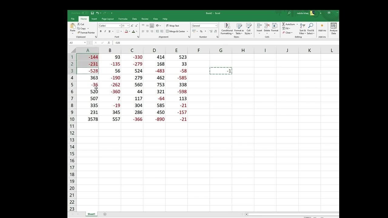 how-to-change-negative-numbers-to-positive-in-excel-youtube