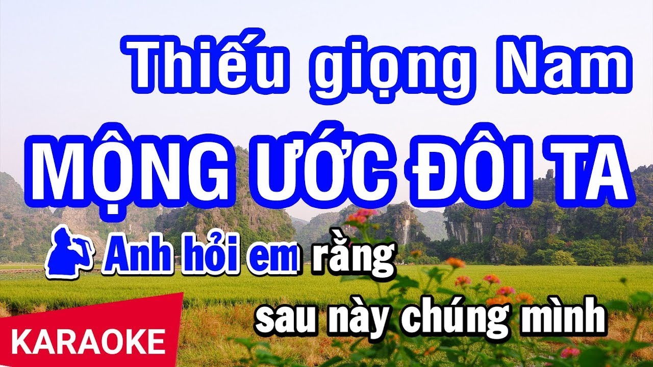 Karaoke Mộng Ước Đôi Ta Thiếu Giọng Nam | Hát với Phương Ngọc