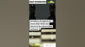 "Mind-Blowing Fact: Chess Has More Possible Games Than Atoms in the Universe!" #knowledge #universe