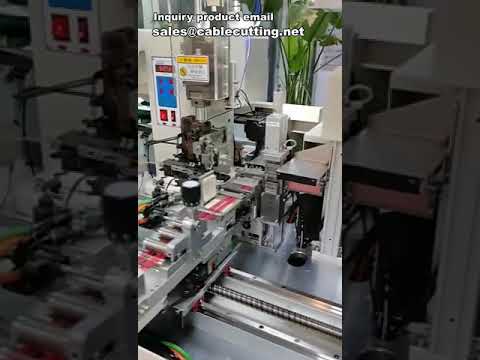 Automatic Multi-Wire Processing Machine with Crimping Terminal & Wire Dipping