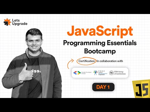 Day 1 | Introduction to JavaScript | JavaScript Programming Essentials Bootcamp (3 Days)