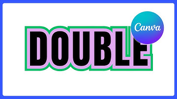 How to Create Text with a Double Outline in Canva
