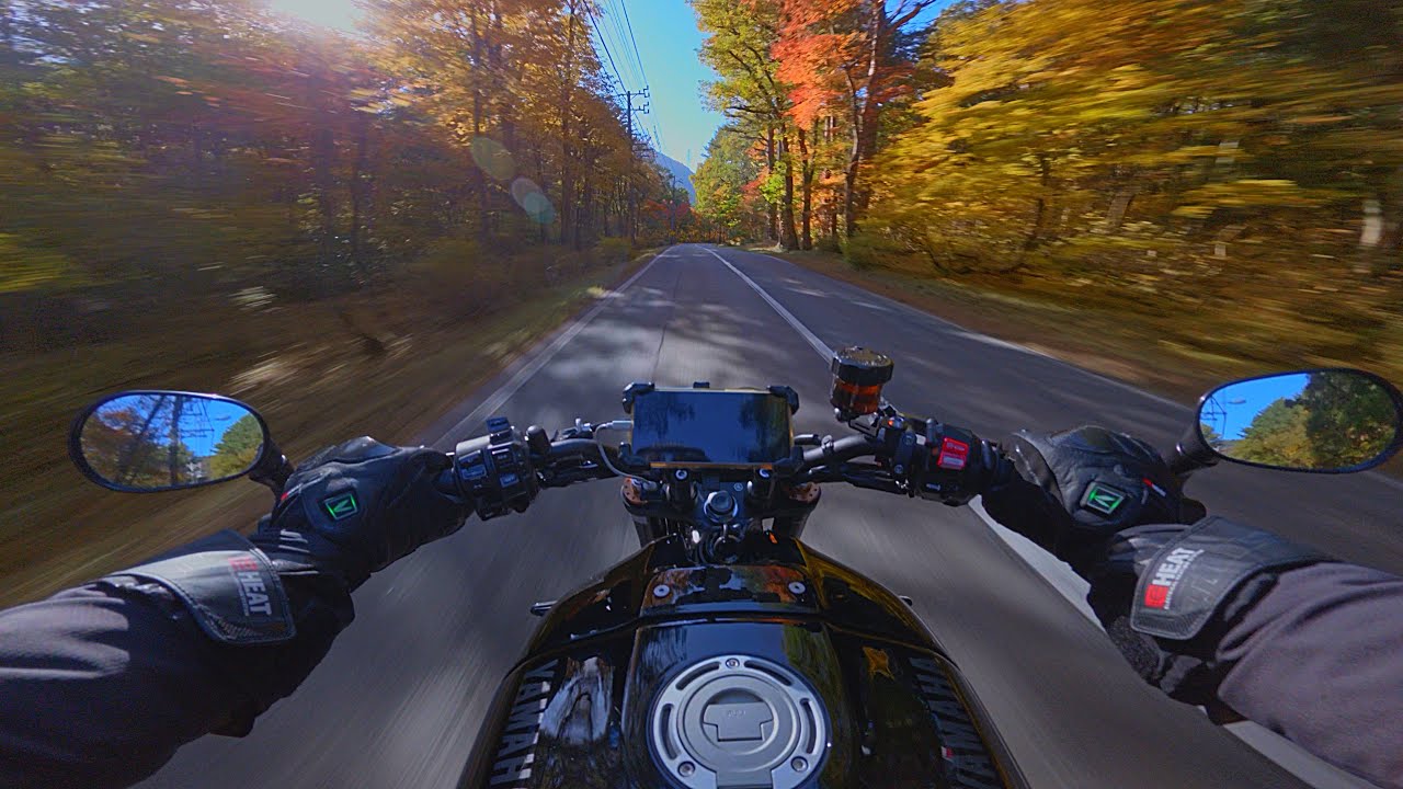 YAMAHA XSR900 | Autumn in Gifu, Japan | Akrapovic Exhaust【4k】