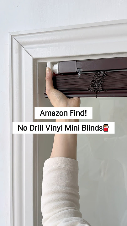 🍫No-Drill Vinyl Cordless Blinds