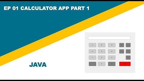 Java Calculator App Part 1