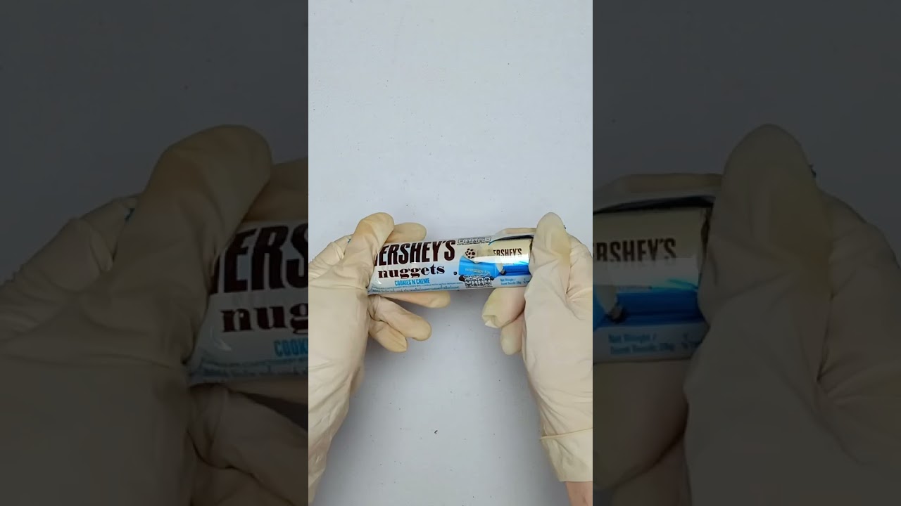 ASMR ~ Unboxing Hershey's Nuggets Cookies n Creme #shorts #asmr #platter