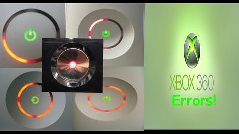 All XBOX 360 Errors!