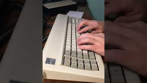 IBM Model F Stock/Unmodified Typing Demo