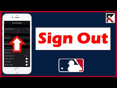 How Sign Out MLB App