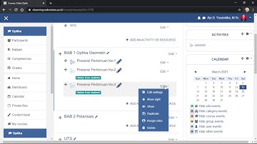 Tutorial Elearning UIN RIL (Dosen): Membuat Presensi Kehadiran