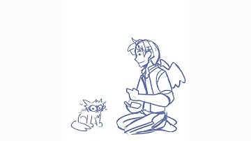 TODAY IM PLAYING ROCK PAPER SCISSORS WITH MY CAT - Quackity Animatic