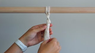 DIY Macrame Wall Hanging - How To Make Hanging Tassels!
