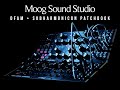Moog Sound Studio patches: DFAM + Subharmonicon.
