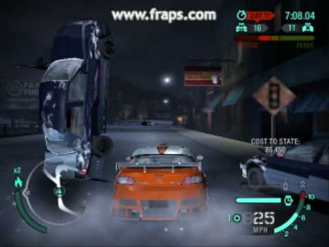 need for speed carbon Police crash
