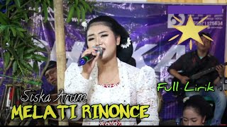 MELATI RINONCE || Siska Arum || Shaka Trend || Full Lirik