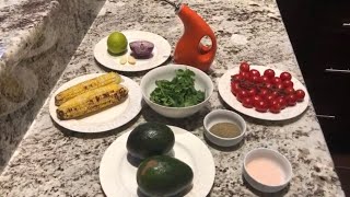 سلطة الافوكادو والذرة الصحية?،،سهلة  التحضير ذات الطعم الرهيب Avocado Salad