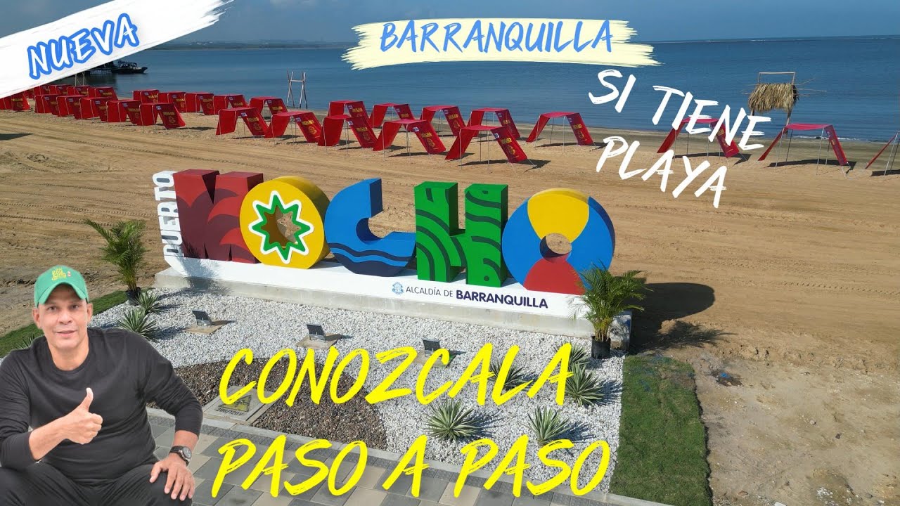 ‼️BARRANQUILLA  INAGURO SU NUEVA PLAYA Y TREN TURISTICO AL MAR, RIO Y CIENAGA😃PUERTO MOCHO✅