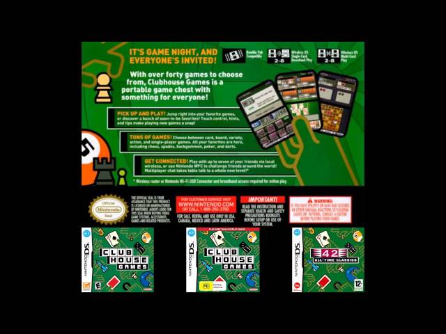 42 All-Time Classics  Clubhouse Games (Nintendo DS