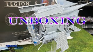 LAAT/LE Patrol Transport Assembly and Unboxing  Star Wars Legion Expansion Build Guide