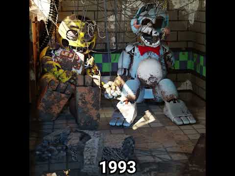 FNAF Movie Toy Bonnie Toy Chica Over The Years 