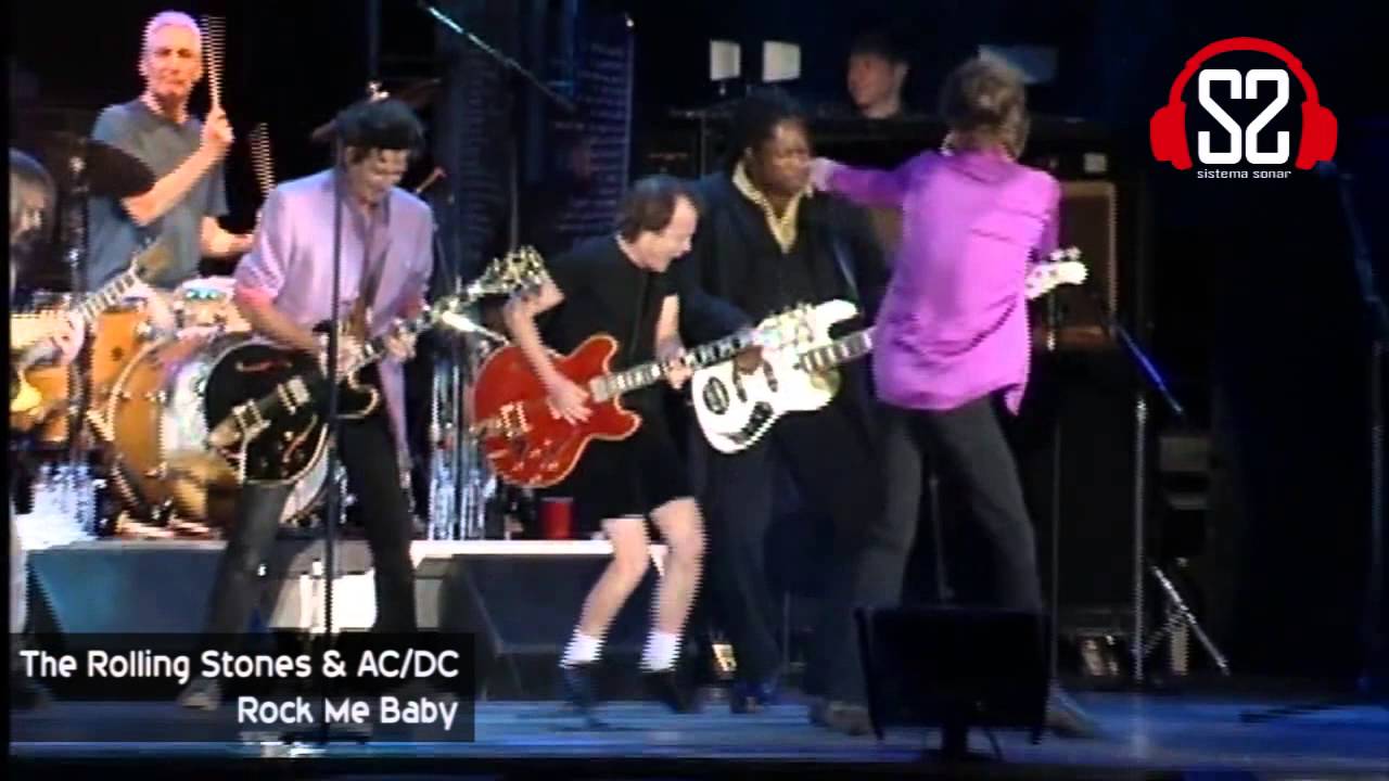 The Rolling Stones & AC/DC - Rock Me Baby - YouTube