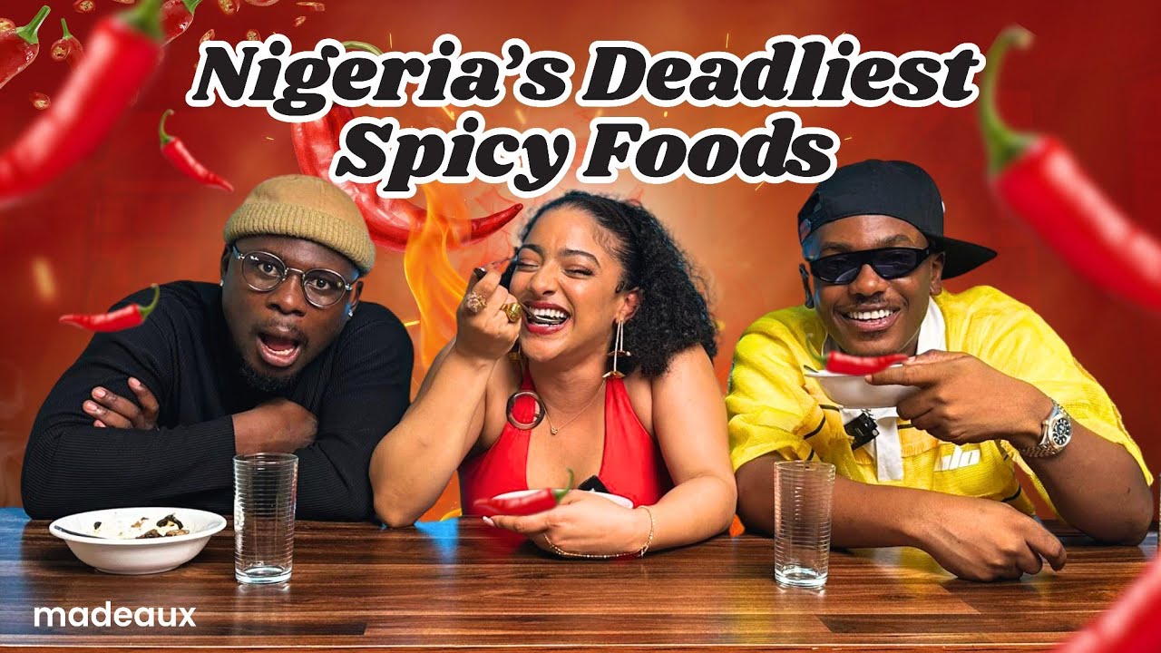 RANKING Nigeria’s Spiciest Foods with Timini, Kamo State & Sophie — PURE CHAOS 🔥🌶 | Food Wars