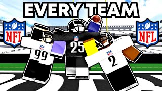 I PLAYED ON EVERY SINGLE NFL TEAM IN ROBLOX! (FOOTBALL FUSION 2)