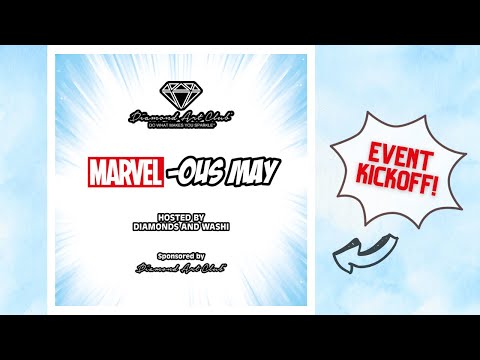 MARVEL-ous May Event Kick-off! A Diamond Painting Event in Partnership with  Diamond Art Club 