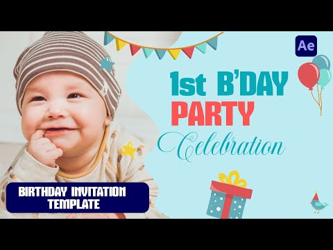 P-25 | Customize Video | Birthday Invitation | ap motions