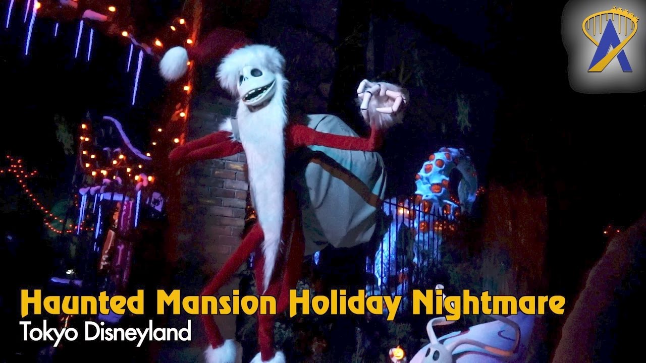 Haunted Mansion Holiday Nightmare Ride POV Tokyo Disneyland